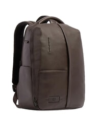 PIQUADRO RUSSEL Leather backpack for 15.6" laptop - Laptop backpacks