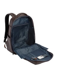 PIQUADRO RUSSEL Leather backpack for 15.6" laptop MORO - Laptop backpacks - 5