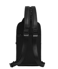 PIQUADRO CRONUS Leather One-Shoulder Backpack Black - Laptop backpacks - 3