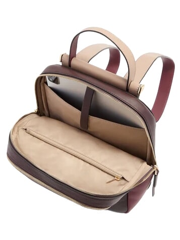 CIRCLE Leather backpack burgundy/pink - Women&rsquo;s Bags