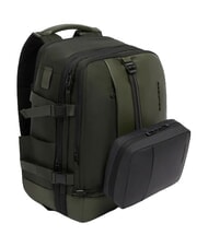 PIQUADRO W145 Travel backpack with 15.6" laptop holder GREEN - Backpacks & School and Leisure - 3
