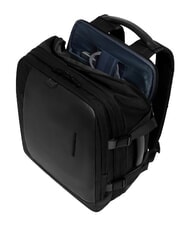 PIQUADRO W145 Travel backpack with 15.6" laptop holder Black - Backpacks & School and Leisure - 6