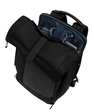 PIQUADRO W145 Roll-top backpack for 15.6" laptop Black - Backpacks & School and Leisure - 4