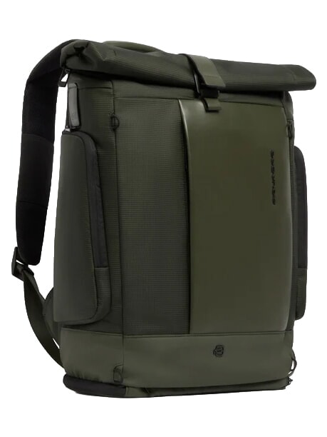 W145 Roll-top backpack for 15.6" laptop GREEN - Backpacks & School and Leisure