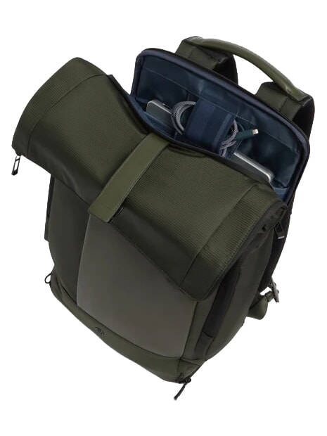 W145 Roll-top backpack for 15.6" laptop GREEN - Backpacks & School and Leisure