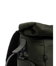 PIQUADRO W145 Roll-top backpack for 15.6" laptop GREEN - Backpacks & School and Leisure - 8