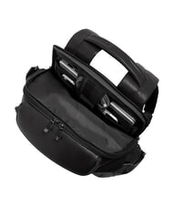 PIQUADRO W143 Travel backpack and 14" laptop holder Black - Backpacks & School and Leisure - 4