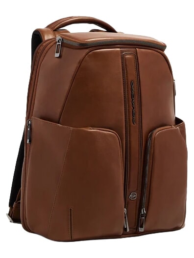 W143 Travel backpack and 14" laptop holder LEATHER - Backpacks & School and Leisure