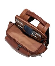PIQUADRO W143 Travel backpack and 14" laptop holder LEATHER - Backpacks & School and Leisure - 4