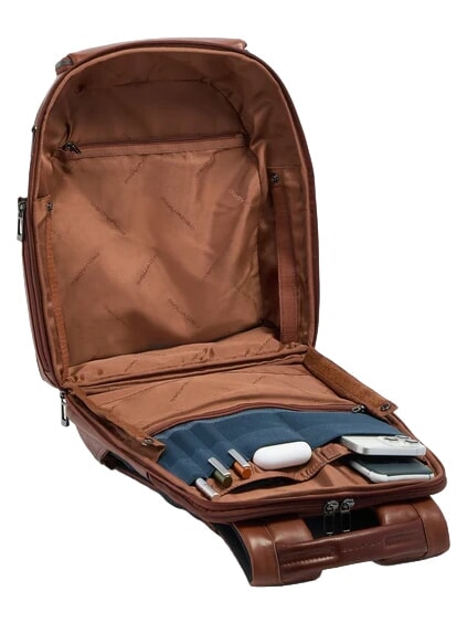 W143 Travel backpack and 14" laptop holder LEATHER - Backpacks & School and Leisure