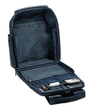 PIQUADRO W143 Travel backpack and 14" laptop holder blue - Backpacks & School and Leisure - 5