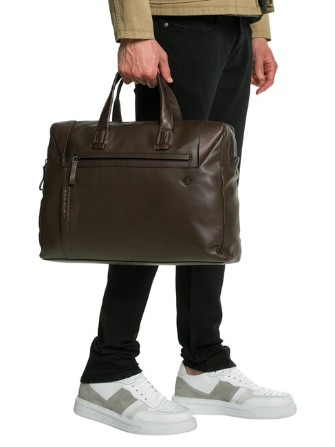 PAN  15.6" leather laptop briefcase MORO - Work Briefcases