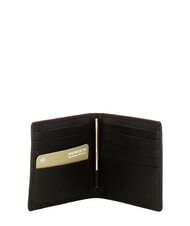 PIQUADRO X1 Hammered leather wallet Black - Men&rsquo;s Wallets - 2