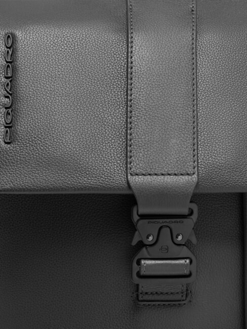 RUSSEL 14" laptop backpack with flap Black - Backpacks & School and Leisure