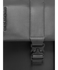 PIQUADRO RUSSEL 14" laptop backpack with flap Black - Backpacks & School and Leisure - 5