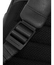 PIQUADRO RUSSEL 14" laptop backpack with flap Black - Backpacks & School and Leisure - 7
