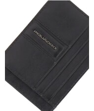 PIQUADRO W143 Flat leather card holder Black - Men&rsquo;s Wallets - 3