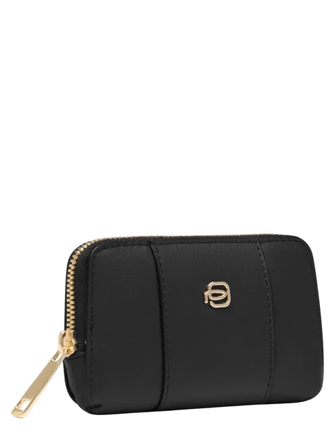 CIRCLE Leather zip key ring Black - Key holders