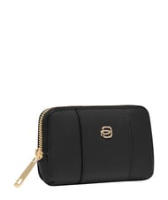 PIQUADRO CIRCLE Leather zip key ring Black - Key holders - 3