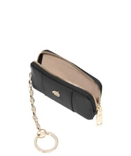 PIQUADRO CIRCLE Leather zip key ring Black - Key holders - 4