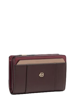 CIRCLE Medium Leather Wallet burgundy/pink - Women&rsquo;s Wallets