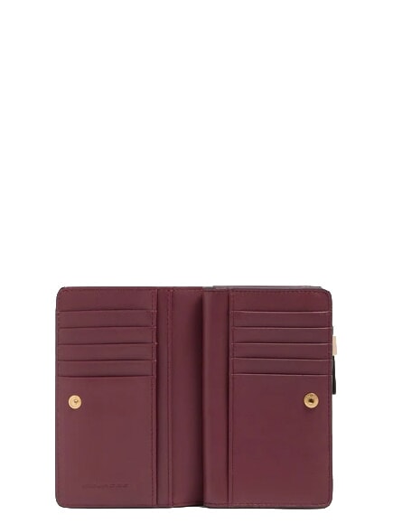 CIRCLE Medium Leather Wallet burgundy/pink - Women&rsquo;s Wallets