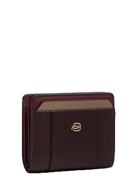 CIRCLE Compact leather wallet burgundy/pink - Women&rsquo;s Wallets