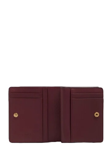 CIRCLE Compact leather wallet burgundy/pink - Women&rsquo;s Wallets