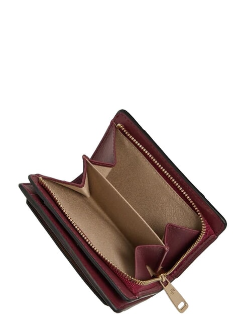 CIRCLE Compact leather wallet burgundy/pink - Women&rsquo;s Wallets