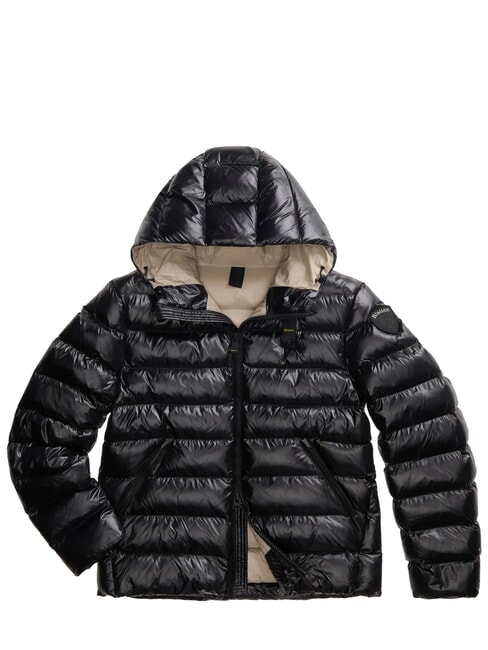 ADAMS Short jacket, wadding padding black beige interior 301 - Men's down jackets