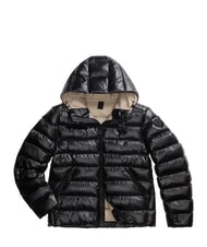 BLAUER ADAMS Short jacket, wadding padding black beige interior 301 - Men's down jackets - 4