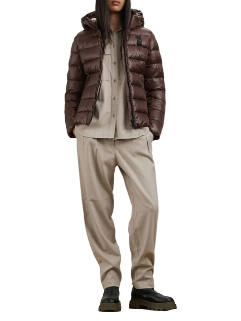 CAROLL Thermal down jacket padded with wadding brown 30b int brown 30c - Women's down jackets