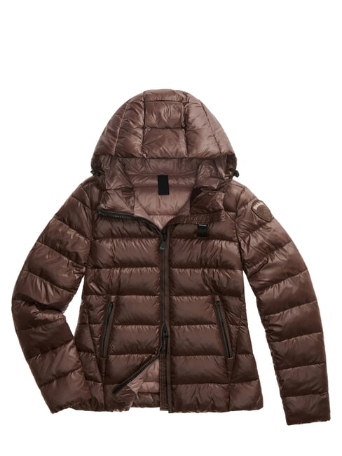 CAROLL Thermal down jacket padded with wadding brown 30b int brown 30c - Women's down jackets