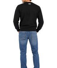 BLAUER CROSBY Crew neck sweatshirt with logo black - Men's Sweaters - 2