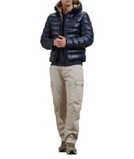 BLAUER ADAMS Short jacket, wadding padding blue int tobacco - Men's down jackets - 3
