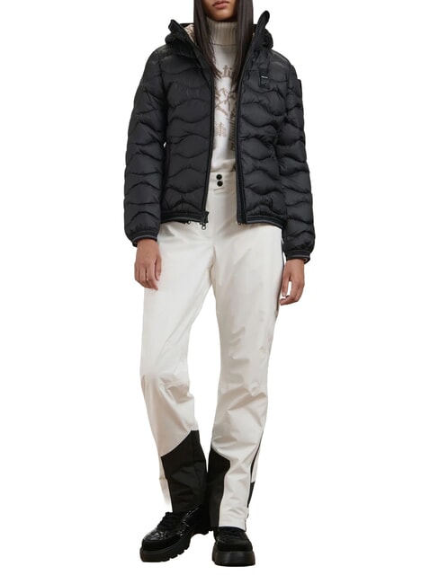 CAMELIA Short, feather-padded jacket black beige interior 301 - Women's down jackets