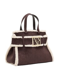 ARMANI EXCHANGE SUSY SOFT Shopping bag with shoulder strap antagonist/script - Women&rsquo;s Bags - 3