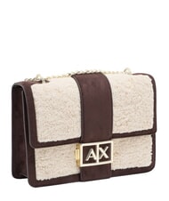 ARMANI EXCHANGE JODIE Shoulder bag with chain antagonist/script - Women&rsquo;s Bags - 3