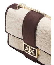 ARMANI EXCHANGE JODIE Shoulder bag with chain antagonist/script - Women&rsquo;s Bags - 6