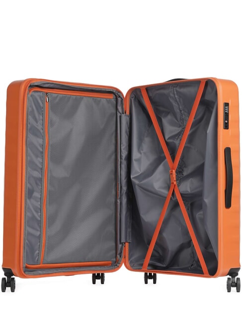 NAUSICAA Large, expandable trolley ORANGE - Rigid Trolley Cases