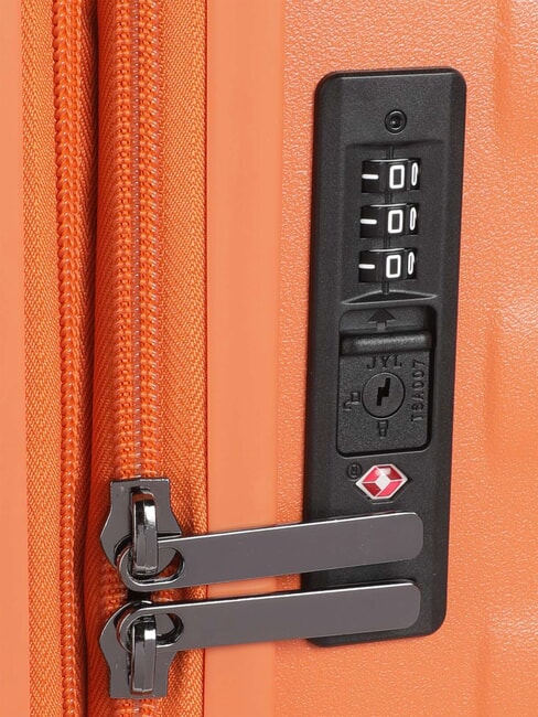 NAUSICAA Large, expandable trolley ORANGE - Rigid Trolley Cases