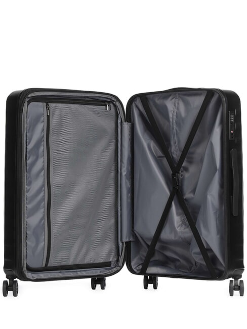 NAUSICAA Medium Trolley, Expandable Black - Rigid Trolley Cases