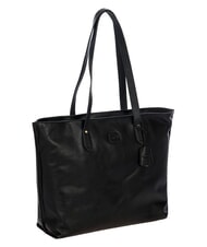 BRIC&rsquo;S VOLTERRA Leather Shopping Bag Black - Women&rsquo;s Bags - 2