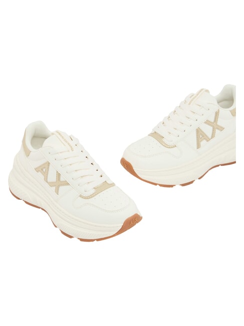 NIKY Sneakers off white + pale gold - Women&rsquo;s shoes
