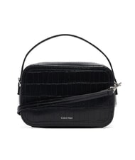 CALVIN KLEIN CK CROC Mini handbag with shoulder strap on black - Women&rsquo;s Bags - 3