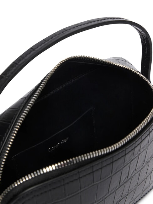 CK CROC Mini handbag with shoulder strap on black - Women&rsquo;s Bags