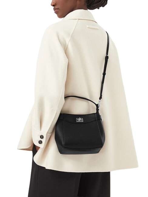 MIX MEDIA Mini handbag with shoulder strap on black - Women&rsquo;s Bags