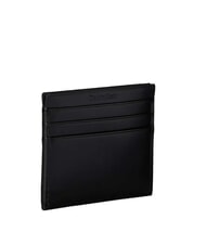 CALVIN KLEIN CK Flat leather card holder on black - Women&rsquo;s Wallets - 2