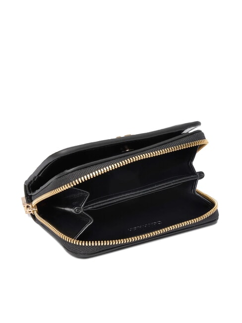 CK CROC Small leather wallet on black - Women&rsquo;s Wallets