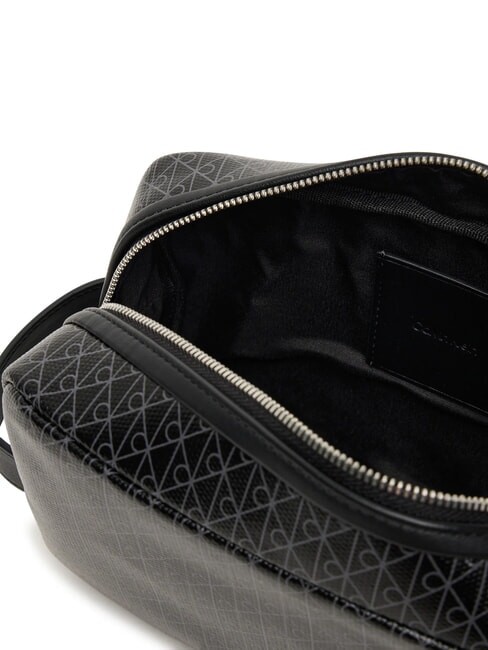 EMBLEM AOP Beauty case on black - Beauty Case